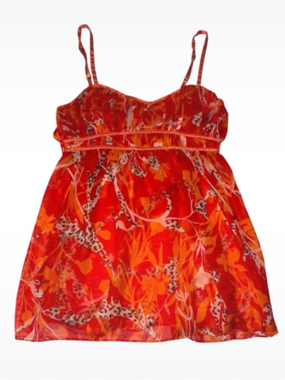 Victoria's Secret  "Very Sexy" Babydoll nightgown Orange color Women's size M